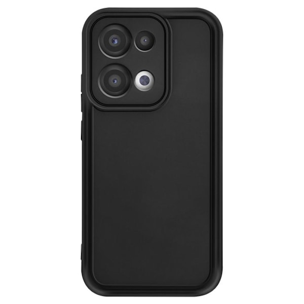 Silicone cover til Oppo Reno 13, skridsikker, kamerabeskyttet, sort Svart