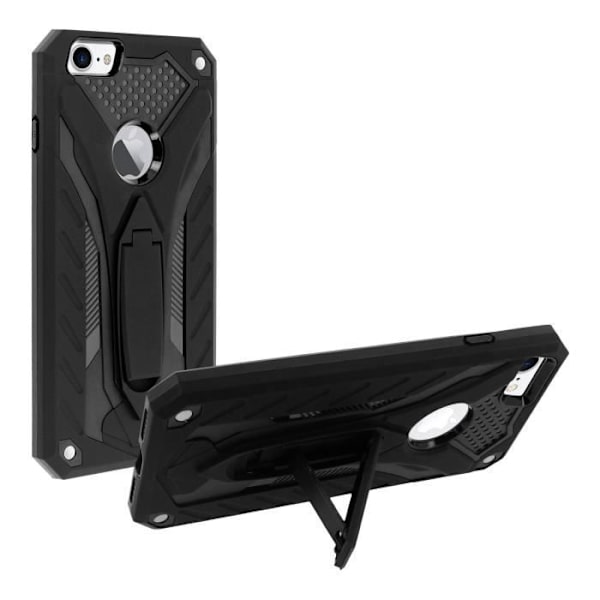 Coque - Forcell - Phantom - iPhone 7/8 - Hybrid Beskyttelse - Indbygget Støttefunktion Svart