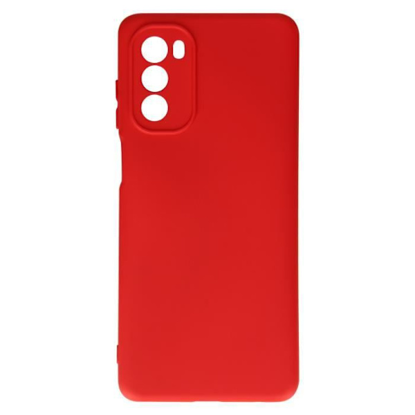 Taske til Motorola Moto G62 5G - AVIZAR - Rød - Halvstiv - Soft-touch - Tyndt Röd