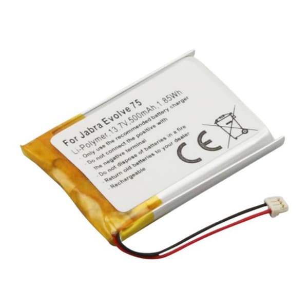 Batteri til Jabra Evolve 75 hovedtelefoner Li-Polymer 3.7V 500mAh 1.85Wh