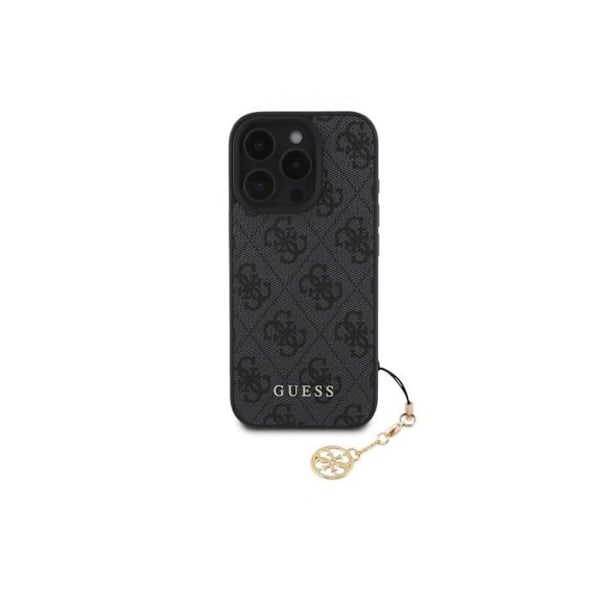 Guess 4G Charms Collection Hybrid-fodral för iPhone 16 Pro Max 6,9" Svart - GUHCP16XGF4GCK