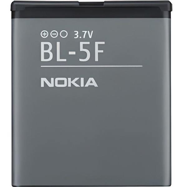 Batteri - NOKIA - BL-5F - 950 mAh - Svart - Nickelkadmium/lithiumjon Svart