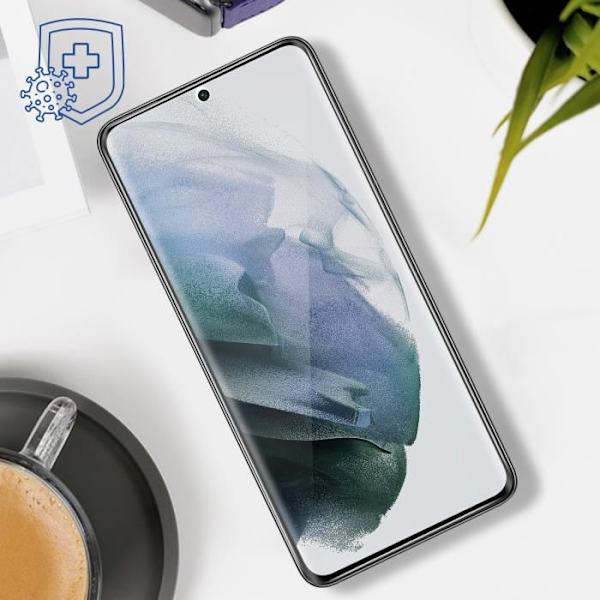 Samsung S21 - 3mk - SilverProtection+ - Läpinäkyvä Valkoinen suojakalvo Vit