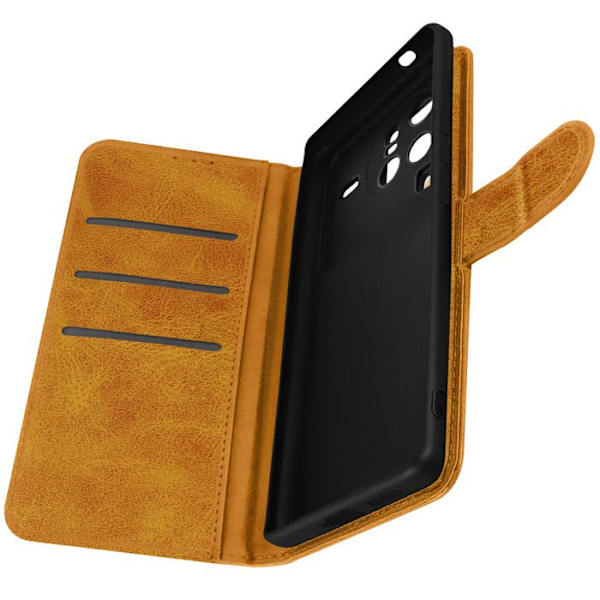 Vivo X80 Pro Wallet Case Video Support Function ruskea brun