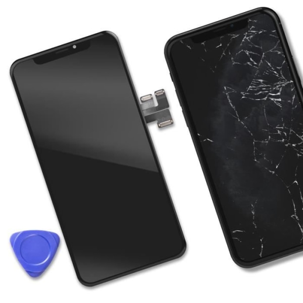 iPhone 11 Pro OLED-skærm og berøringsglas Original OEM-kvalitet sort Svart