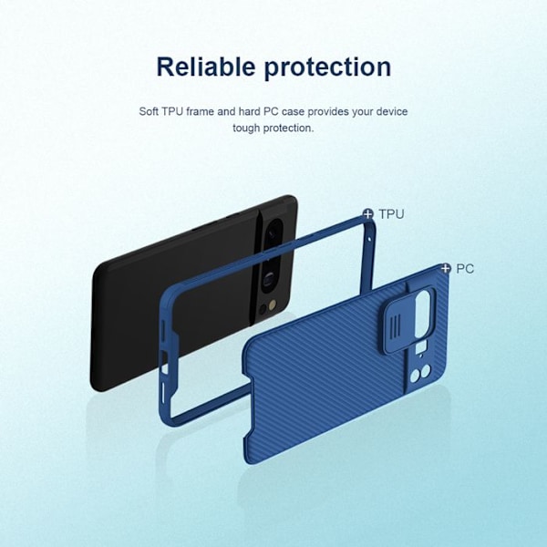 Coque CamShield Pro Coulissant för Google Pixel 8 Pro Ultra Hård Nillkin Svart Svart