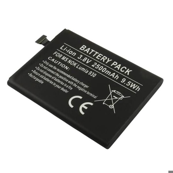 Reservebatteri til Lumia 930 929 RM927 BV-5QW 3.8V 2500mAh Li-ion