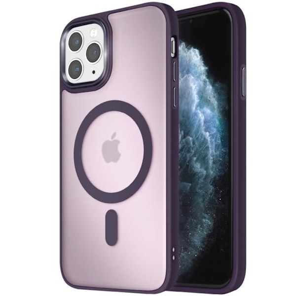 MagSafe-skal för iPhone 11 Pro Max Matt Frostad Bärande Lila Lila