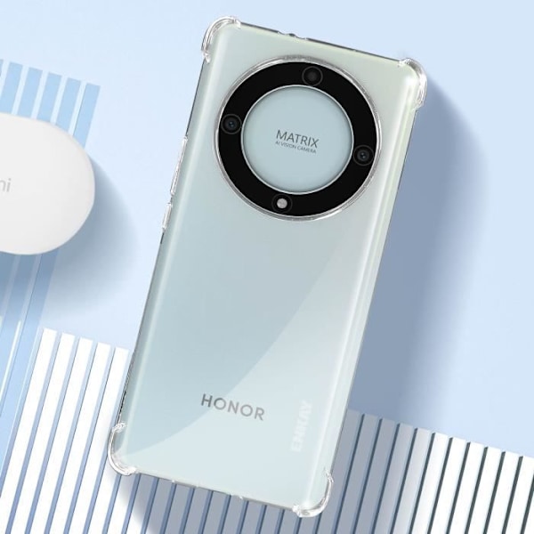 Mjukt skyddsfodral för Honor Magic 5 Lite 5G - AVIZAR - Transparent - Förstärkta hörn Vit