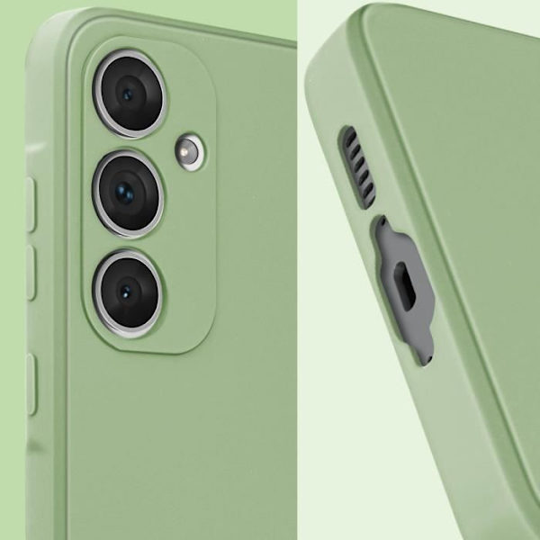 Suojakuori Samsung Galaxy A55 - AVIZAR - Soft Touch Matte Joustava Silikoni - Vihreä - Mixed - Matcha vihreä Grön