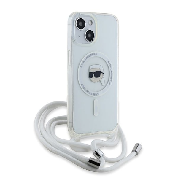 iPhone 15 / iPhone 14 / iPhone 13 fodral - Karl Lagerfeld IML Crossbody MagSafe (KLHMP15SHCKHNT) - Karl Head