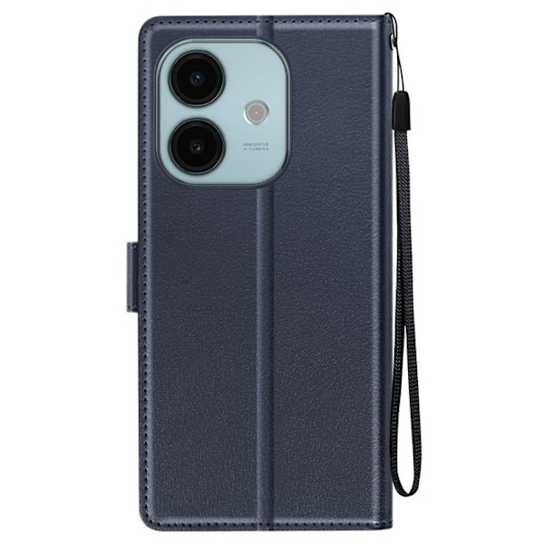 Etui för Oppo A40 med dragsnodd, flip-fodral, plånbok, blå Blå