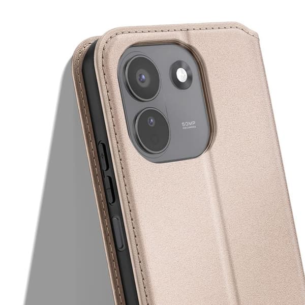 Klapetui til Redmi Note 17 Pro / 17 Pro Max Standfunktion Classic Edition Guld Gul
