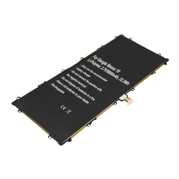 Batteri för Google Nexus 10 Li-Polymer 3.7V 9000mAh 33.3Wh Ref SP3496A8H