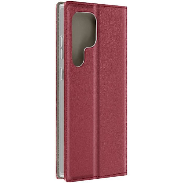 Fodral till Samsung Galaxy S24 Ultra - AVIZAR - Plånboksställ Funktion - Röd - Flik Röd