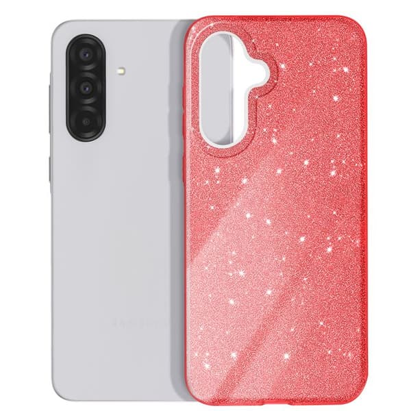 Glitrende Cover til Samsung Galaxy A37 Bi-Materiale Rød Röd