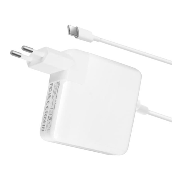 USB-C-sektorilaturi MacBookin ja iPadin pikalataus 96 W Compact White Vit