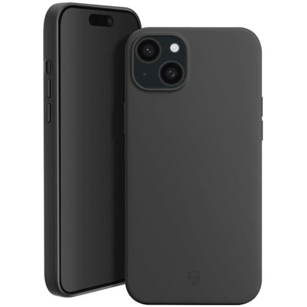 iPhone 15 Plus skal - FORCE CASE - Matt anti-fall - Snabb trådlös laddning Svart