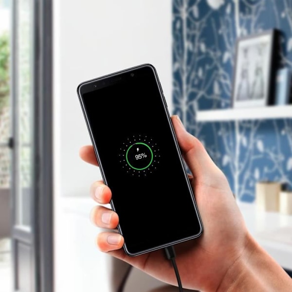 Anslutningskabel - Samsung - Galaxy A7 2018 - Förlängning - Svart - 100 % funktionell kompatibel