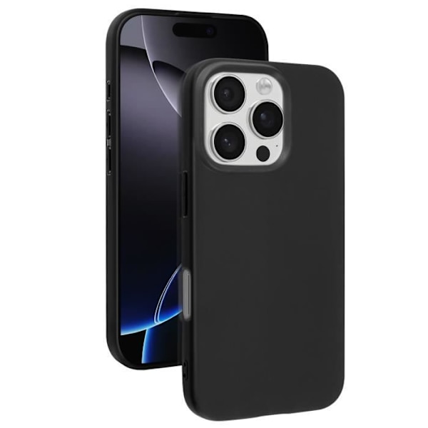 Fodral - MAYAXESS - iPhone 16 Pro Max - Mjukt silikon - Anti-repskydd - Elegant Svart