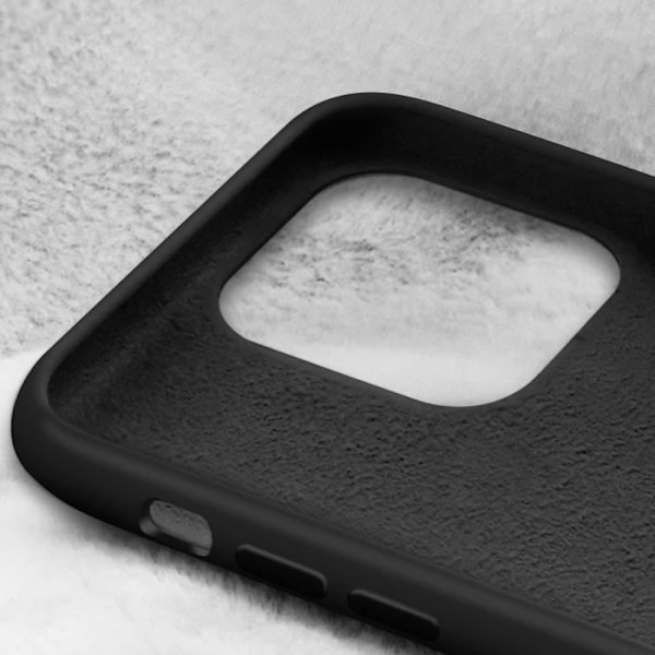 Cover til iPhone 14 Pro - KARL LAGERFELD - Karl's Head Series - Silikone Gel - Hævede kanter - Sort Svart