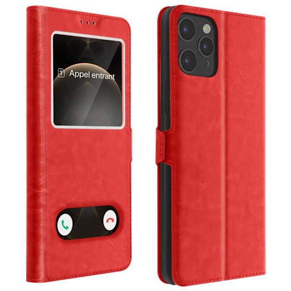 Cover - Apple - iPhone 12 / 12 Pro - Fuldt etui - Silikone - Rød - Video Support Röd