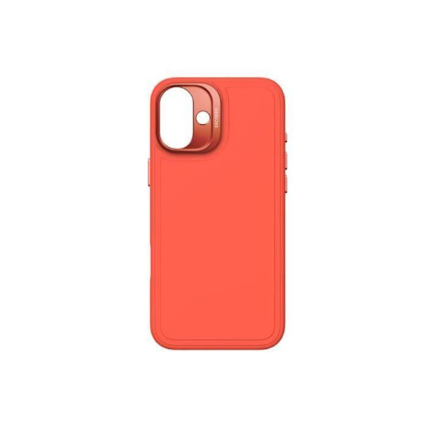 Coque - DEKODERA - iPhone 16 Plus - Antimikrobinen Silikoni - Yhteensopiva MagSafe - Oranssi Orange