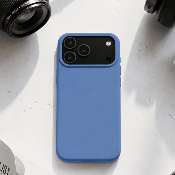 MagSafe-cover til iPhone 17 Pro Max i silikone, Velvet Smoothie Tactical blå Blå