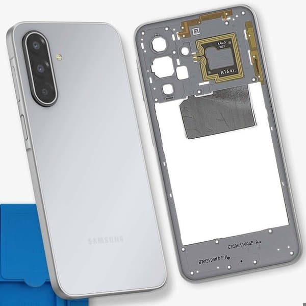 Ersättningscentralchassi för Galaxy A17 5G Service Pack Samsung Grå Grå