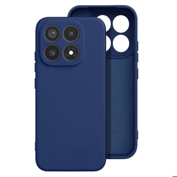 Siliconefodral för Xiaomi 17 Soft-Touch Fast Cover Mörkblå Blå