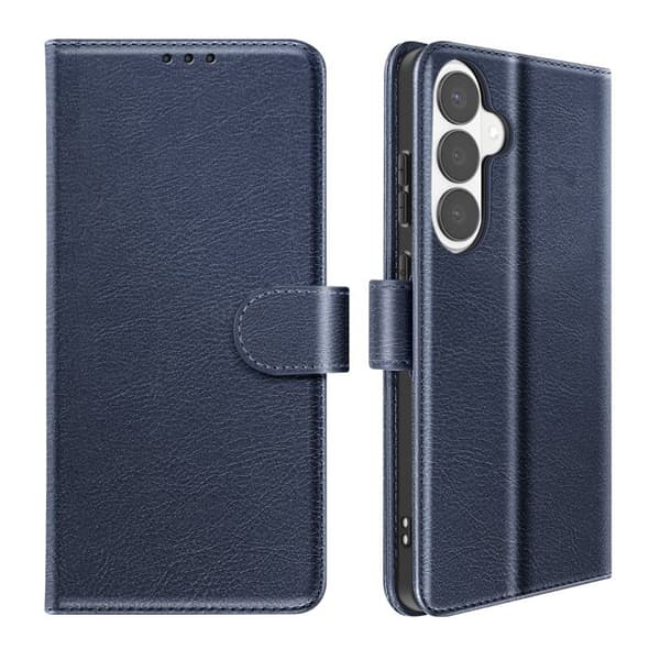 Pungetui til Galaxy S26 Plus Chesterfield Prægning Standfunktion Blå Blå
