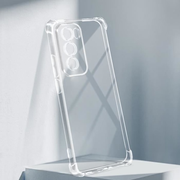 Kotelo Oppo Reno 12 Prolle Iskunkestävä joustavat vahvistetut kulmat läpinäkyvä Transparent