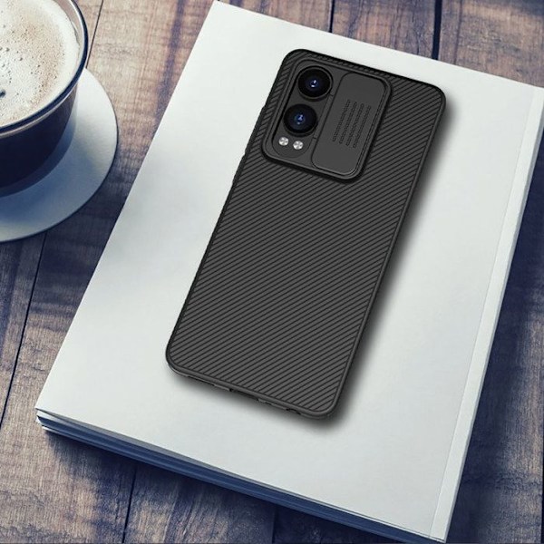 Cover til OnePlus Nord CE4 Lite med Kamera Dæksel Model CamShield Nillkin Sort Svart