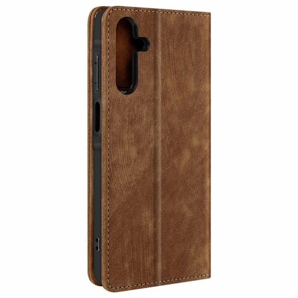 Samsung Galaxy A15 5G - AVIZAR - RFID-suoja - Pehmeä - Ruskea - Magneettinen kastanj