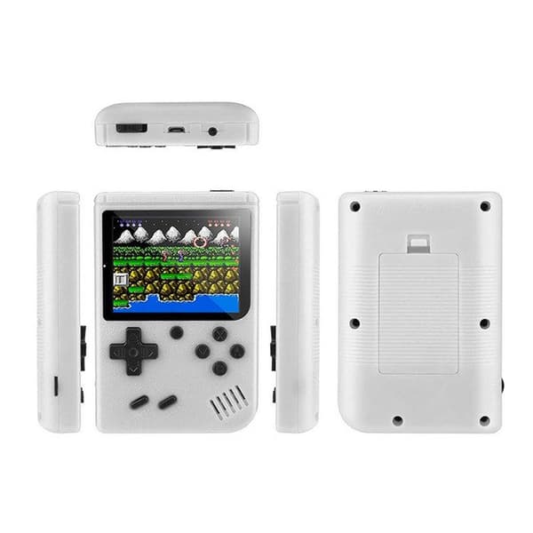 Spilconsole Emulator 400 Spil med 3" LCD Skærm Genopladelig Hvid Vit