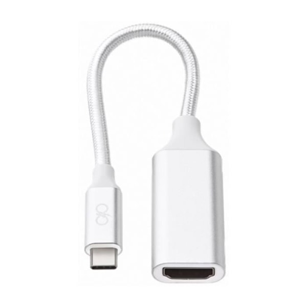 USB-C till HDMI-adapter - FORCE POWER - Hög hastighet - 4K Ultra HD - Plug & Play - Vit