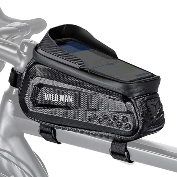 Wildman E10 Vandtæt Cykeltaske Kapacitet 1L Touch Window Sort