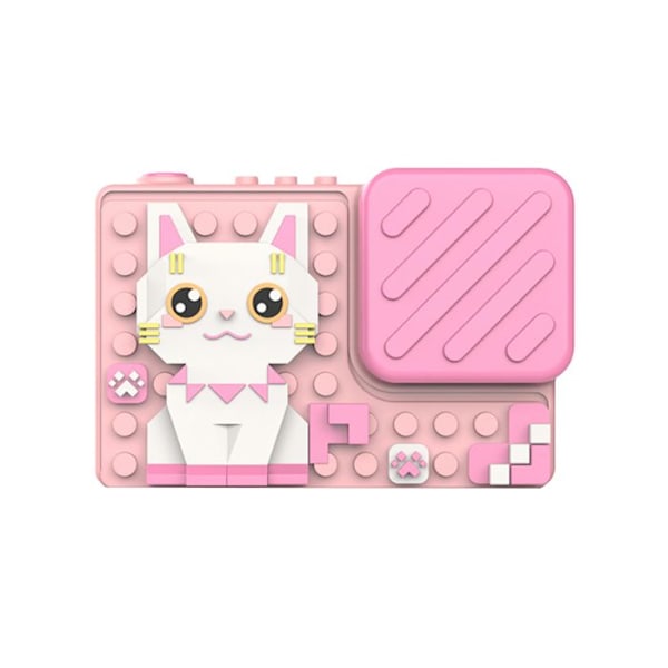 Digitalt Kamera Pixel Kat til Børn 18MP med Mini-Spil og Filtre Rosa Rosa