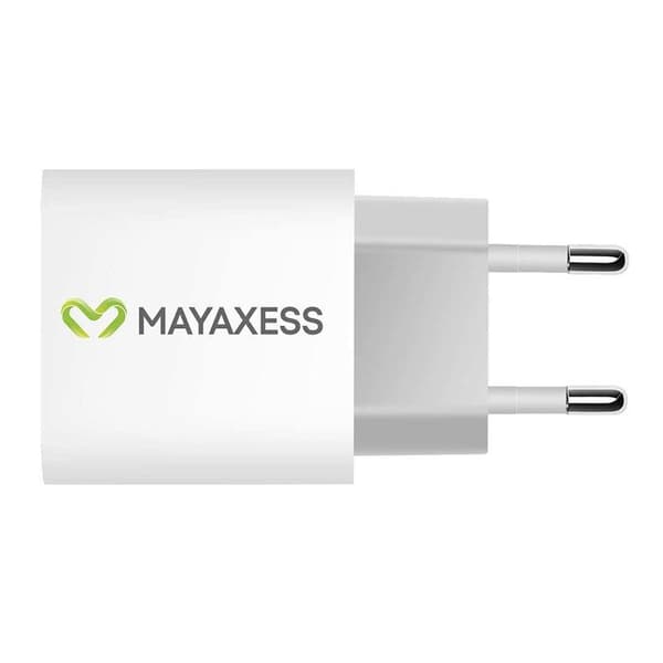 USB-C oplader - MAYAXESS - iPhone 17 Pro Max - 20W - Hurtigopladning - Hvid Vit