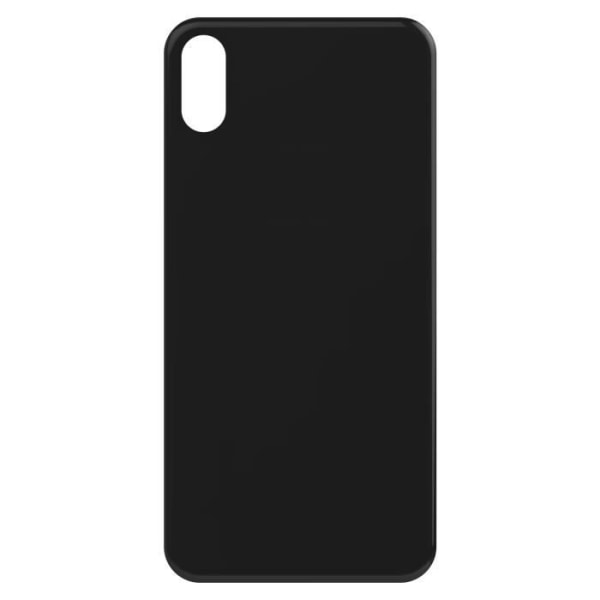 Udskiftning bagrude - AVIZAR - iPhone X - Sort Svart