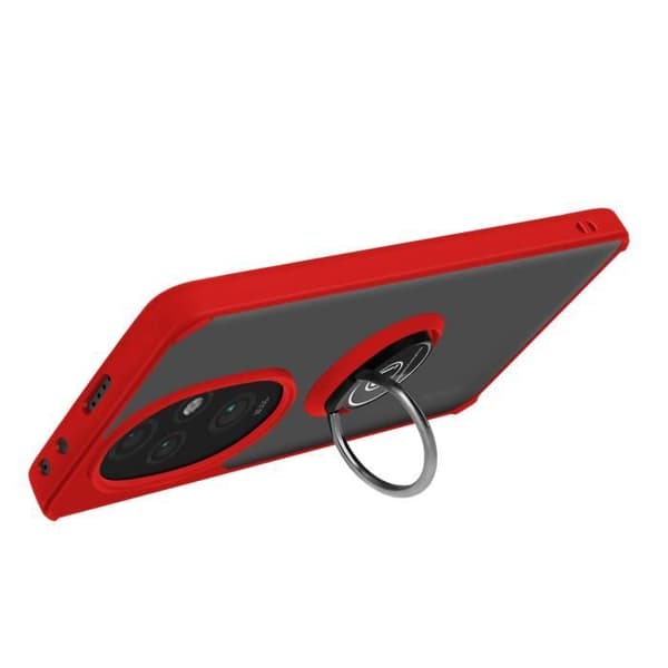 Coque til Honor 200 Pro - Honor - Stødabsorberende - Metalring - Rød - Video Støtte Röd