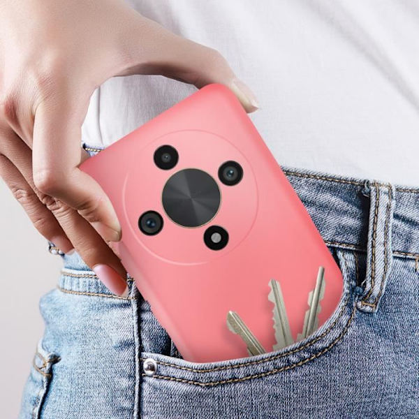 Etui til Honor Magic 6 Lite 5G - AVIZAR - Semi-stiv Soft-touch Anti-fingeraftryk - Pink Rosa