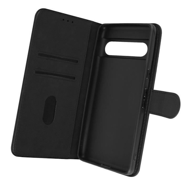 Fodral till Google Pixel 7 Pro - AVIZAR - Wallet Flip - Videostödfunktion - Svart Svart
