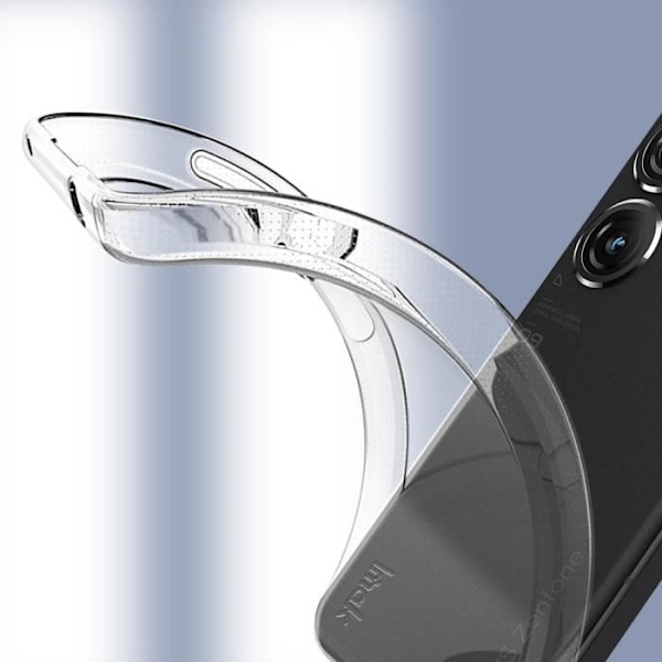 Asus Zenfone 9 5G blødt silikonetui Imak Transparent Transparent