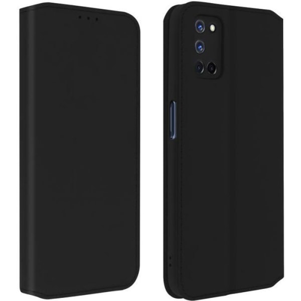Hölje - Oppo - A72 / A52 - Eco-läder - Magnetisk klaff - Stödfunktion Svart