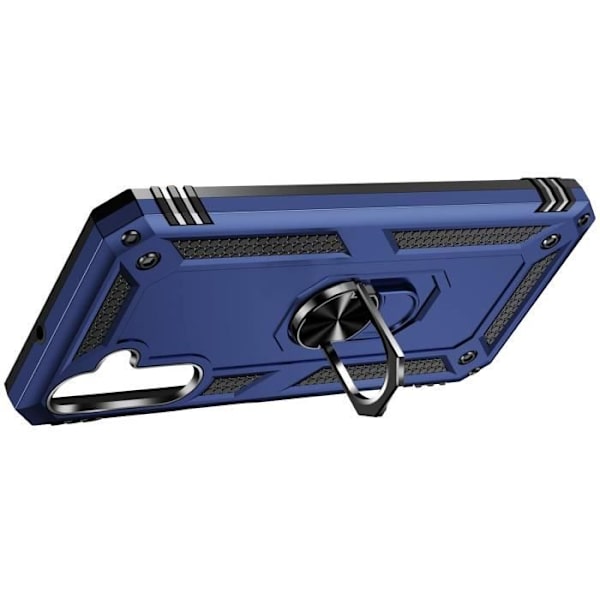 Taske til Samsung A05s - AVIZAR - Hybrid Ring Magnetic Support - Midnight Blue Blå
