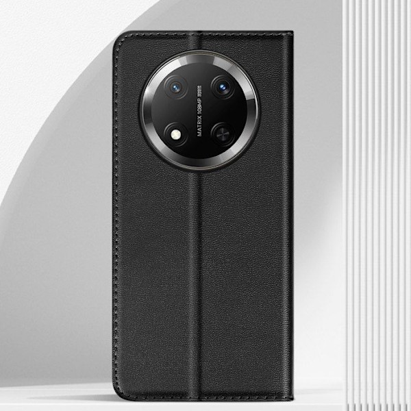 Fodral för Honor Magic 7 Lite Klipp Börs Magnetiskt Stöd Svart Svart