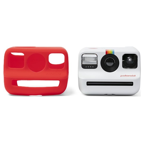 Skal till Polaroid Go Instantkamera i stöttålig silikon röd Röd