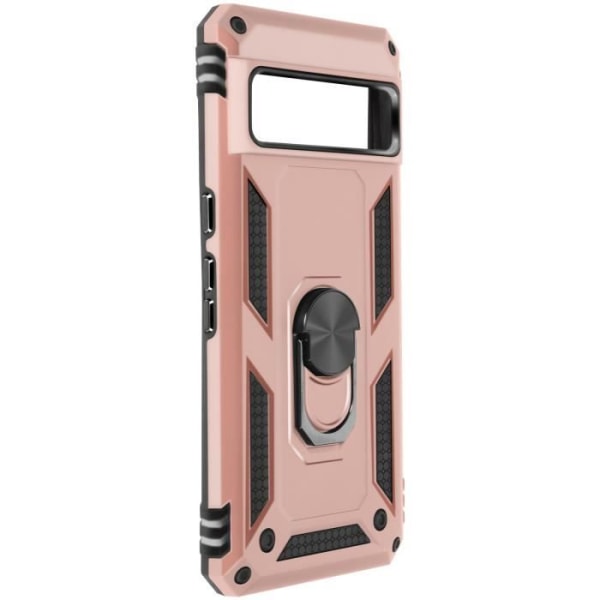 AVIZAR Hybrid Skyddsfodral för Google Pixel 8 Pro - Rose Gold - Magnetisk ringhållare Rosa