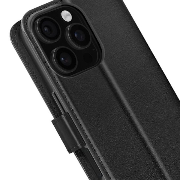 iPhone 16 Pro Max - lompakko kotelo olkahihnalla Mayaxess musta Svart